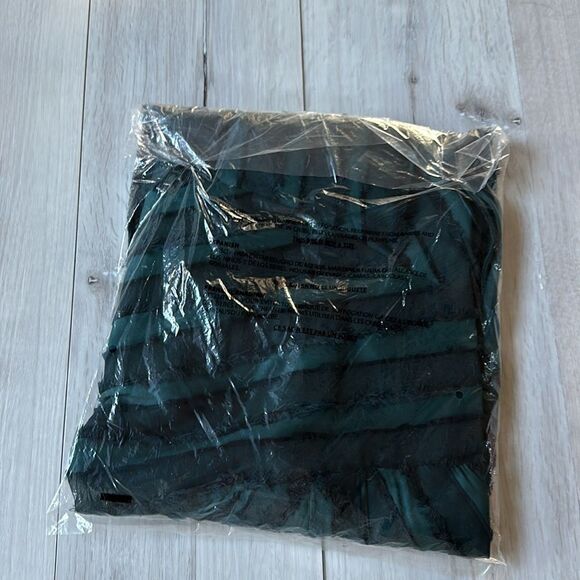 Rebecca Taylor Eyelash Mini Stripe‎ Sleeveless dress Size 2 Green NWT in packag - Picture 7 of 7